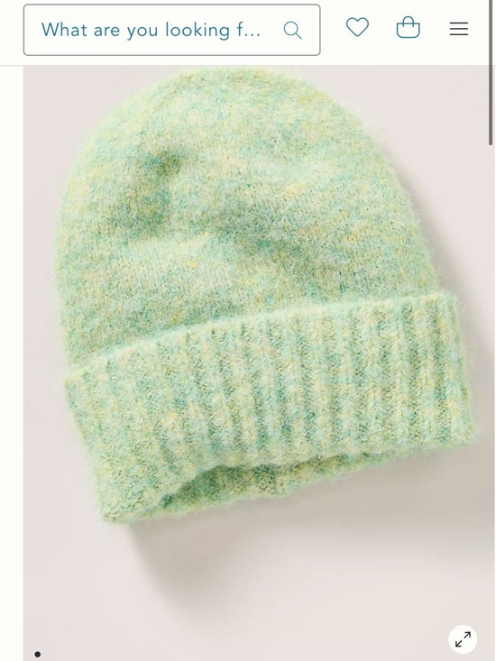 Anthropologie Accessories - Anthropologie Soft Mint Fuzzy Knit Beanie